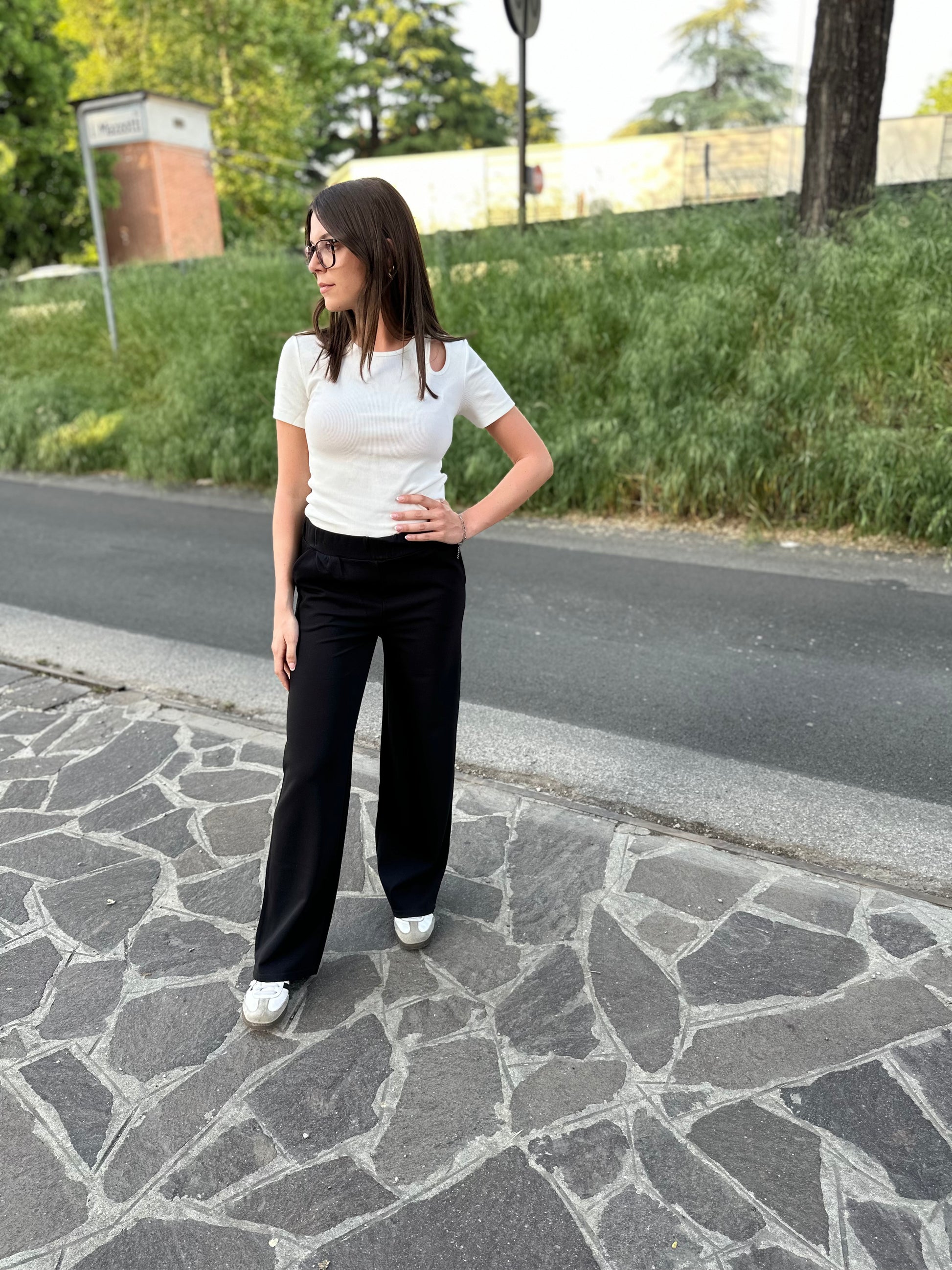 t-shirt bianca costine