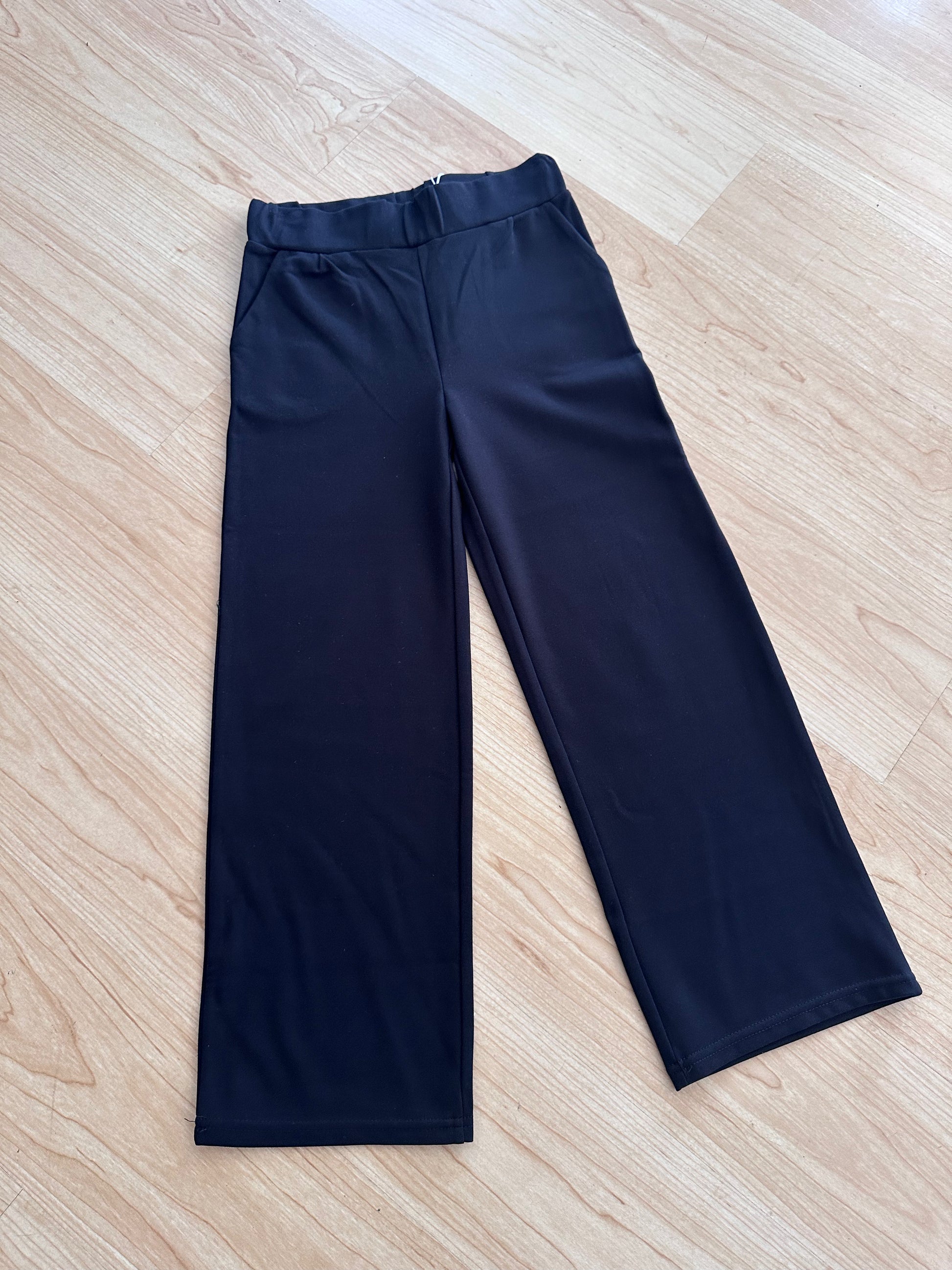 pantalone nero palazza